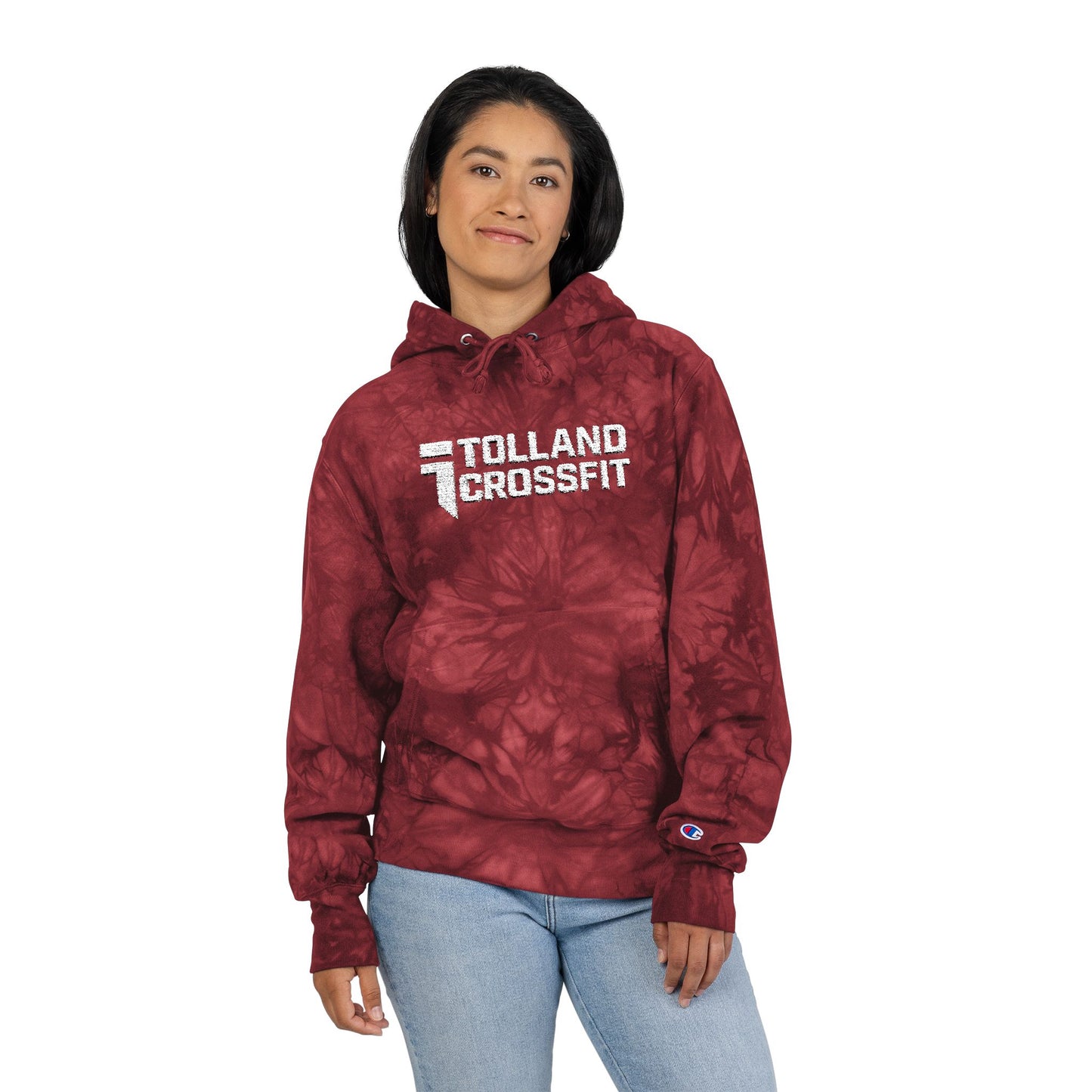 Embroidered Unisex Tie-Dye Champion Hoodie