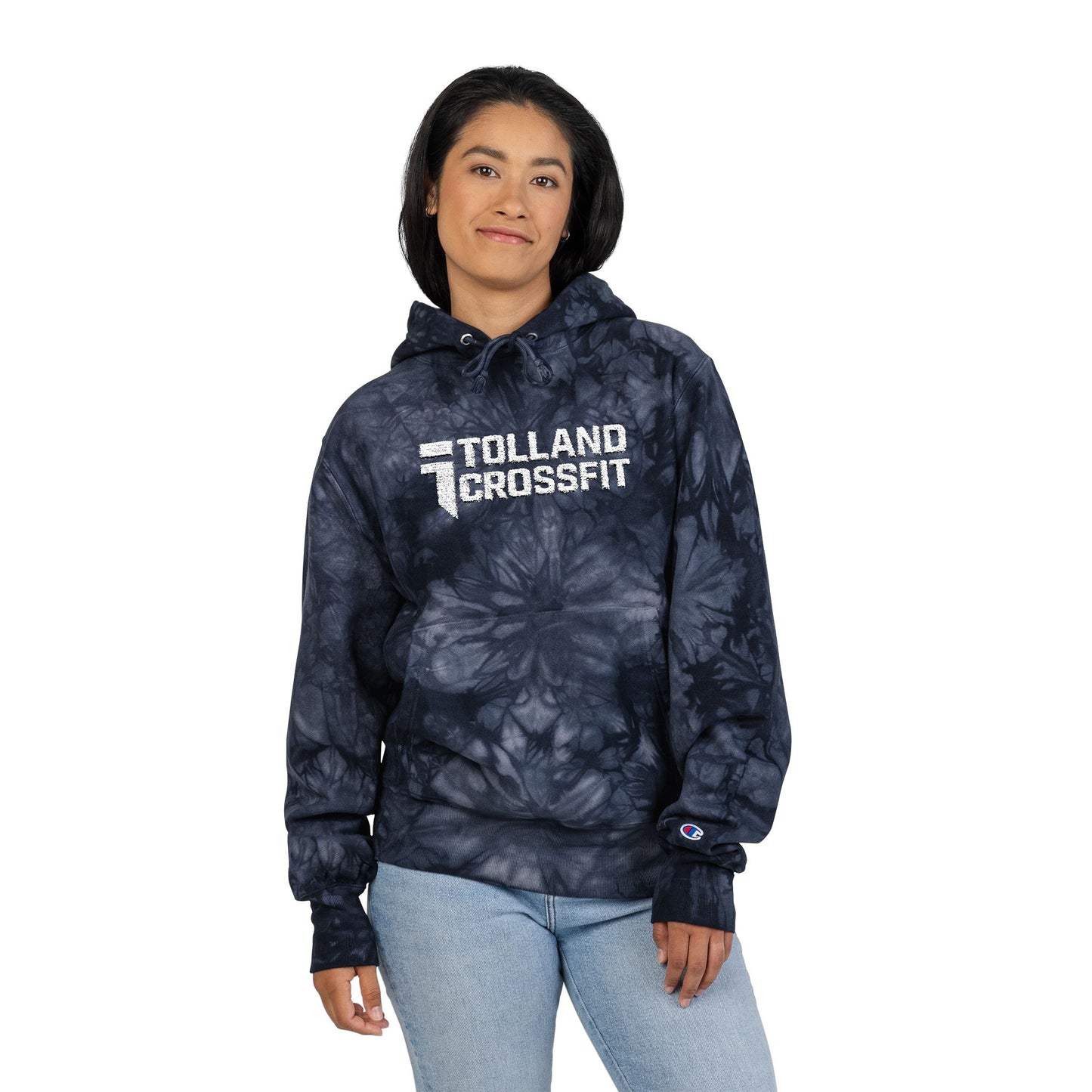Embroidered Unisex Tie-Dye Champion Hoodie