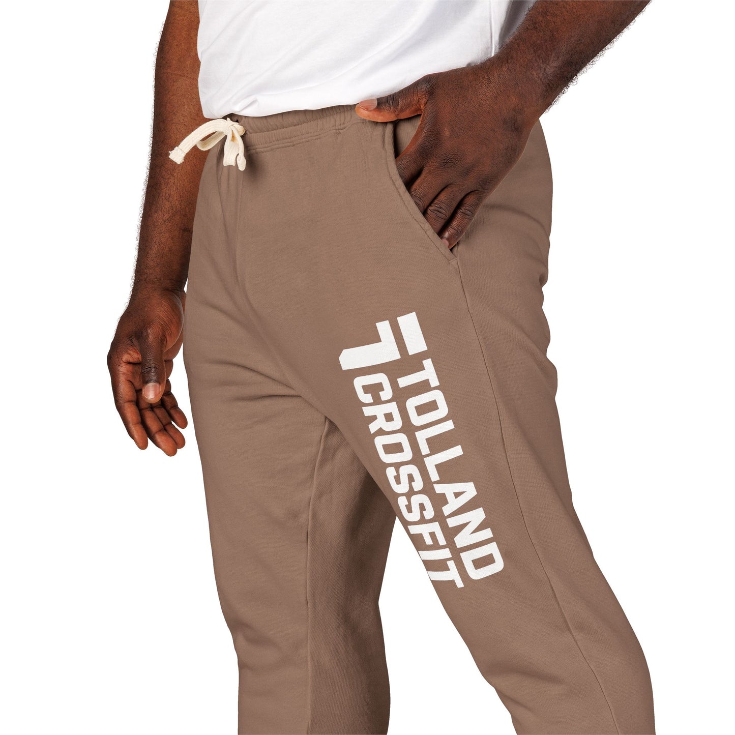 Unisex Fleece Sweatpants – Relaxed Comfort with Tolland CrossFit Design, Perfect for Athletes, Cozy Loungewear, Workout Gear, Gifts