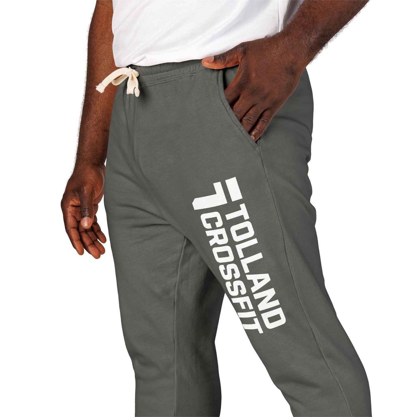 Unisex Fleece Sweatpants – Relaxed Comfort with Tolland CrossFit Design, Perfect for Athletes, Cozy Loungewear, Workout Gear, Gifts