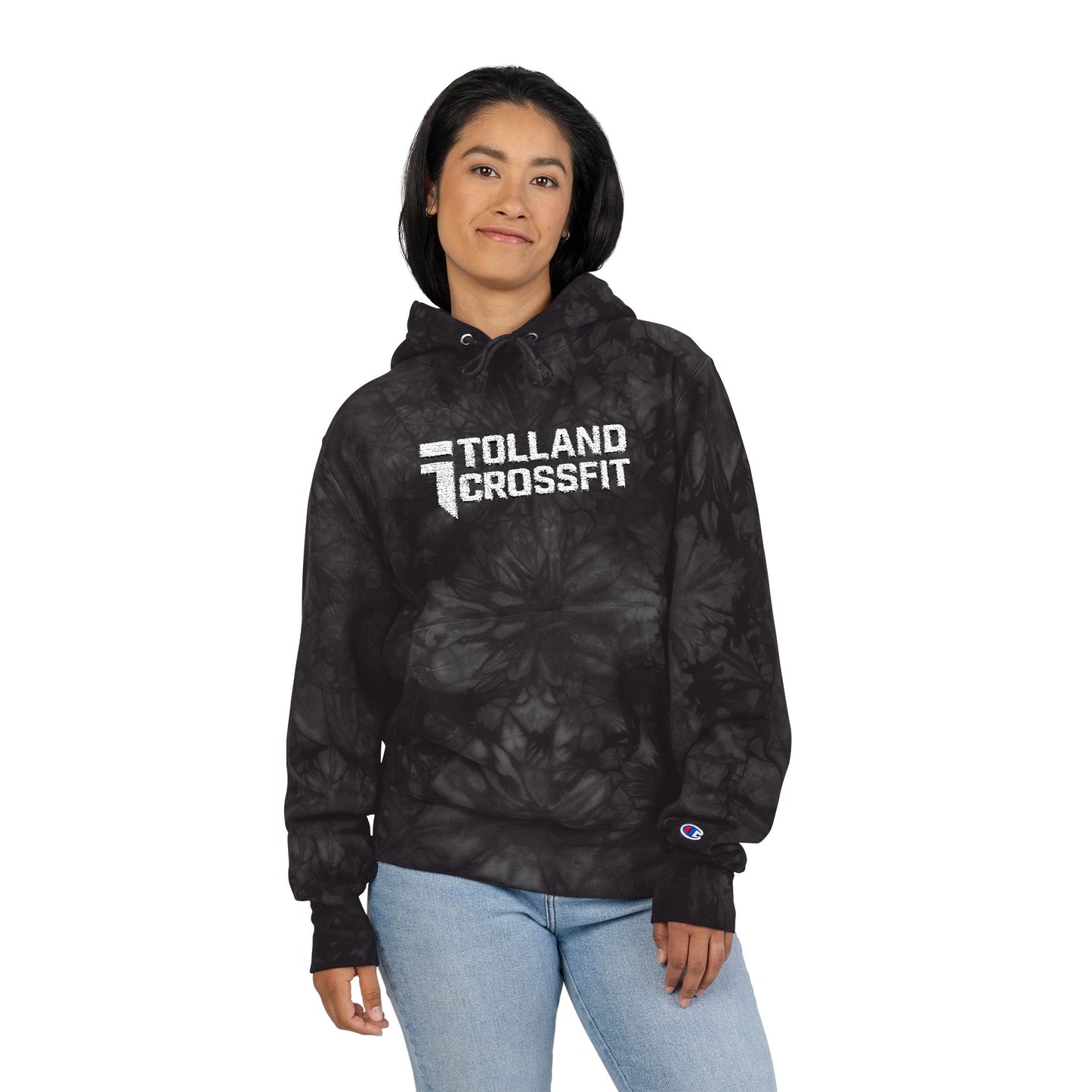 Embroidered Unisex Tie-Dye Champion Hoodie