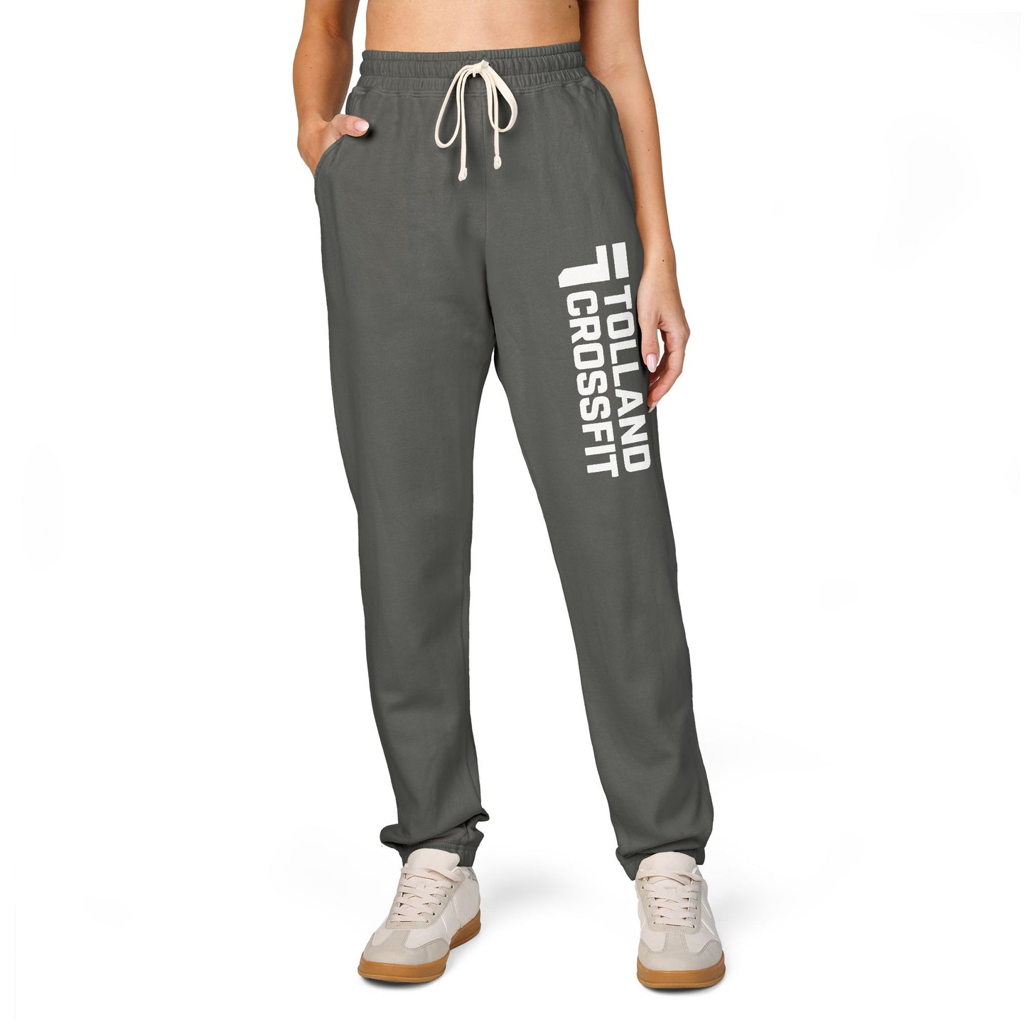 Unisex Fleece Sweatpants – Relaxed Comfort with Tolland CrossFit Design, Perfect for Athletes, Cozy Loungewear, Workout Gear, Gifts