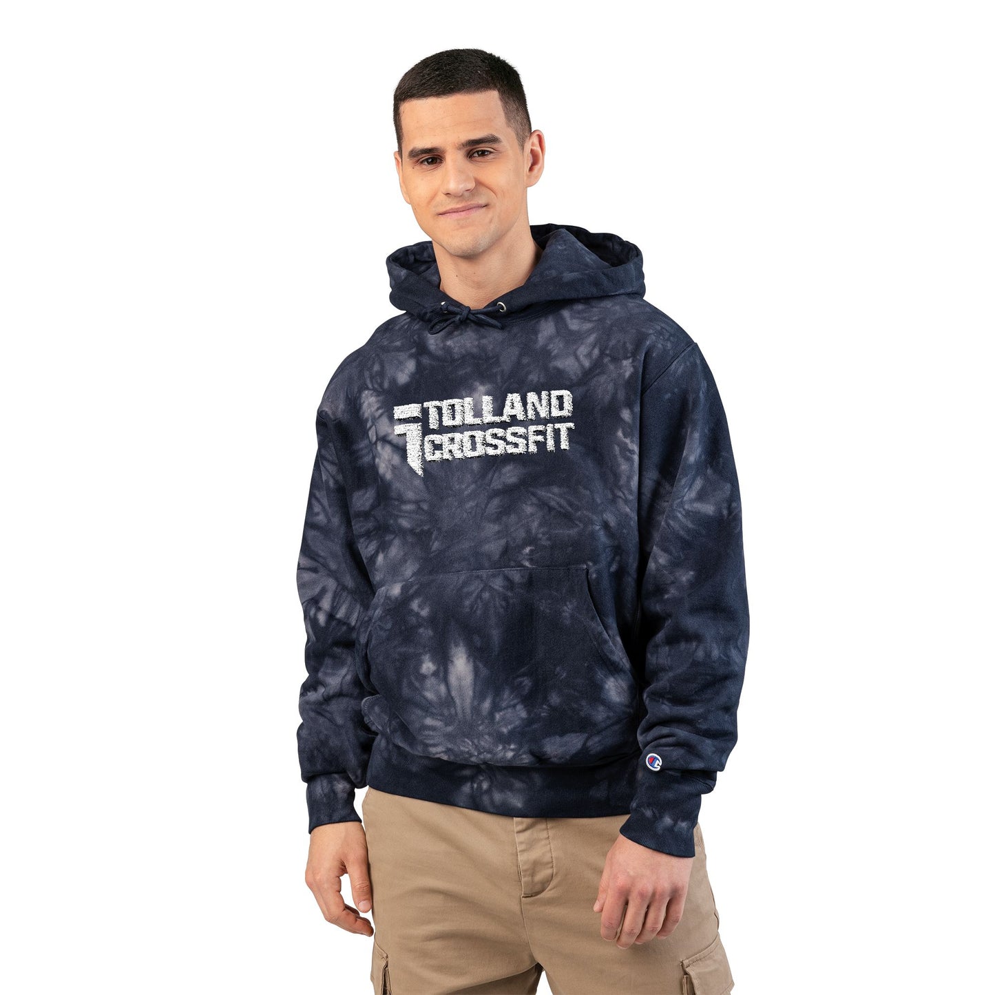 Embroidered Unisex Tie-Dye Champion Hoodie
