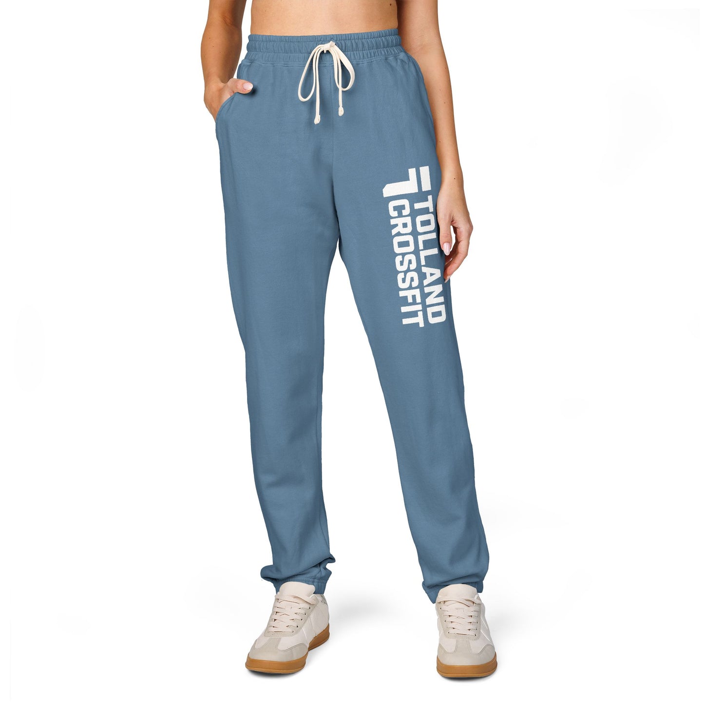 Unisex Fleece Sweatpants – Relaxed Comfort with Tolland CrossFit Design, Perfect for Athletes, Cozy Loungewear, Workout Gear, Gifts