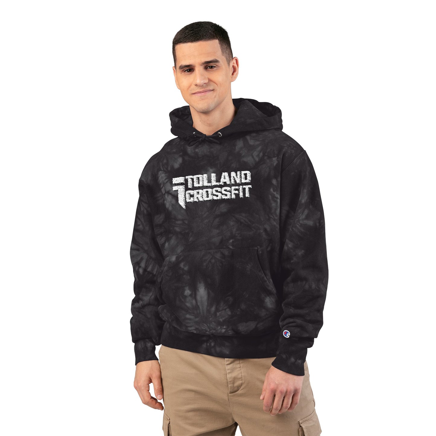 Embroidered Unisex Tie-Dye Champion Hoodie
